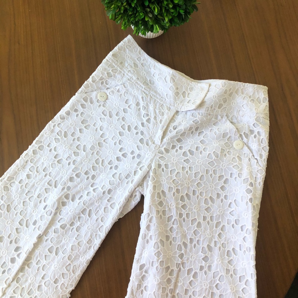 Lilly Pulitzer Eyelet Wide Leg Pant